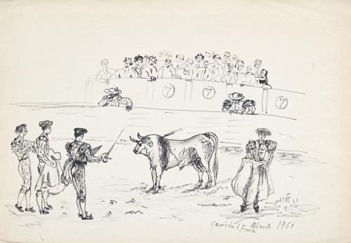 691   -  <p><span class="object_author">BENJAMIN PALENCIA (Barrax, 1897– Madrid, 1980) - Feria de Albacete</span></p>