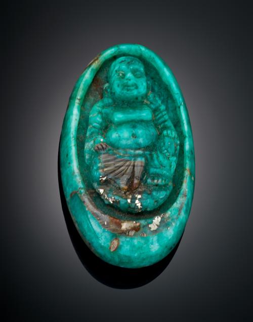 1085   -  <p><span class="object_title">TALLA DE BUDA EN ESMERALDA</span></p>