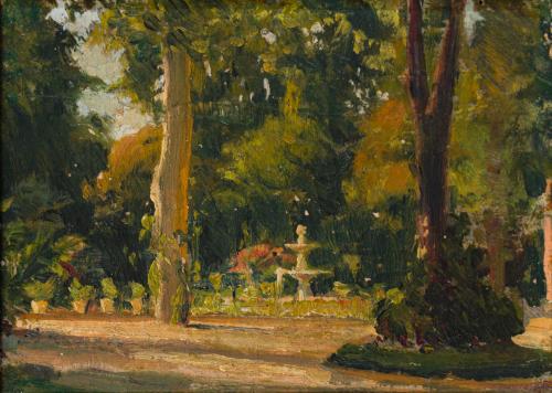 632   -  <p><span class="object_author">RAMÓN VALS. Finales del siglo XIX - Fuente en un jardín</span></p>