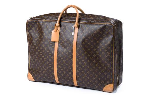 LOUIS VUITTON, Maleta de mano en piel con diseño Monogram