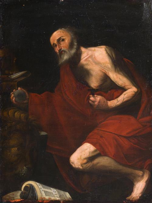 ESCUELA ESPAÑOLA. Segunda mitad del siglo XVII, San Jerónim