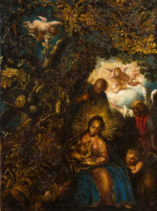 ESCUELA VIRREINAL (México o Cuzco). Primera mitad del siglo