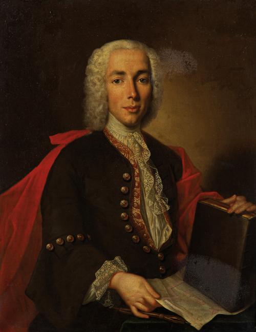 349   -  <p><span class="object_author">ATRIBUIDO A GIUSEPPE BONITO  (Castellammare di Stabia, 1707 - Nápoles, 1789) - Retrato de caballero </span></p>