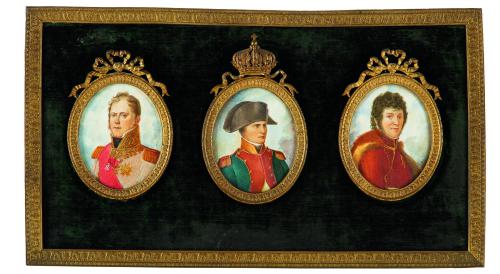 351   -  <p><span class="object_title">Retrato de Napoleón Bonaparte, Félix Pascal y Joaquín Murat<br/>Retrato de Maria Luisa de Austria, Elisa Bonaparte y Carolina Bonaparte </span></p>