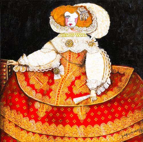 PEPE ROMO (Valencia, 1949), Vestidos Menina II, Técnica mix