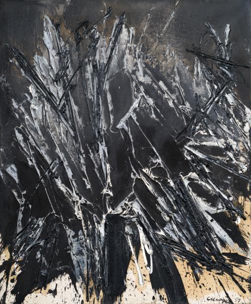 RAFAEL CANOGAR (Toledo, 1935), Sín título, Óleo sobre lienz