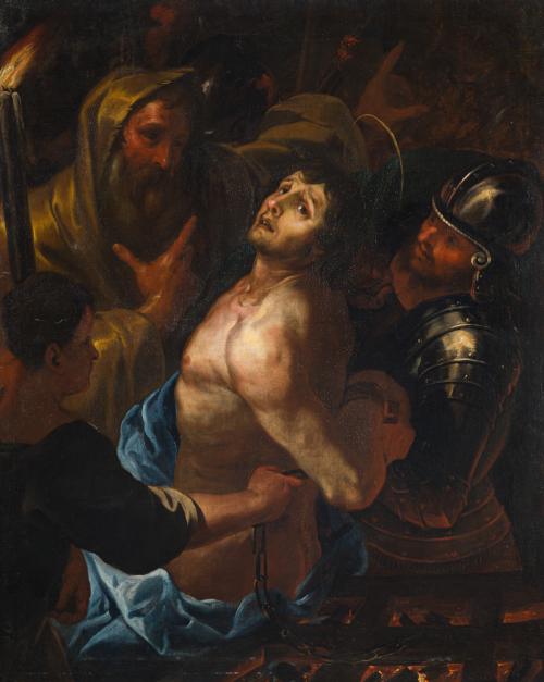 ESCUELA GENOVESA. Primera mitad del siglo XVII, Martirio de