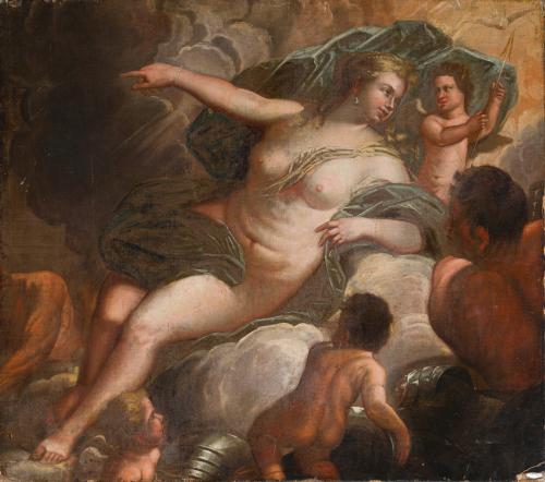 SEGUIDOR DE LUCA GIORDANO (Nápoles, 1634 - 1705).  Segunda 