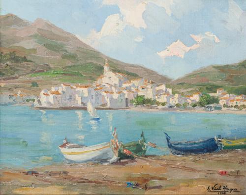 711   -  <p><span class="object_author">EDUARDO VIAL HUGAS (Barcelona, 1910-1999) - Cadaqués</span></p>