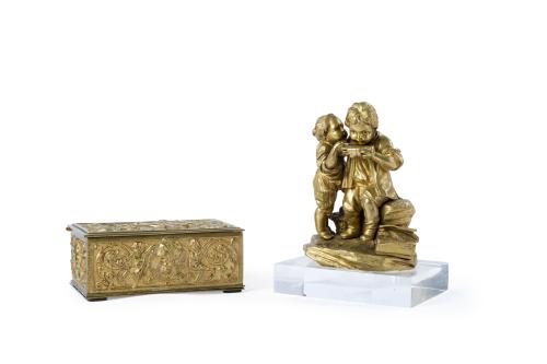 ESCUELA ITALIANA S. XX.Lote formado por caja de estilo re