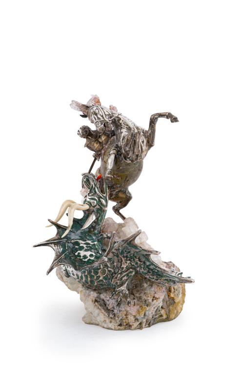 AMADOR BRAOJOS (1947)"San Jorge y el dragón"Escultura e