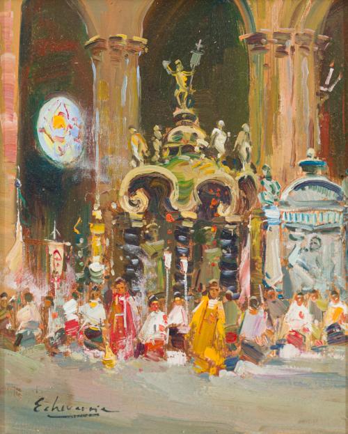 FEDERICO ECHEVARRIA URIBE (1911-2004, Bilbao). Siglo XX, Pa