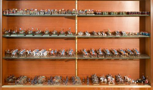 Importante gran colección de figuras de plomo fundidas y pi