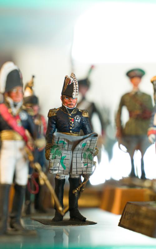 Gran colección de figuras de plomo pintadas a mano de solda