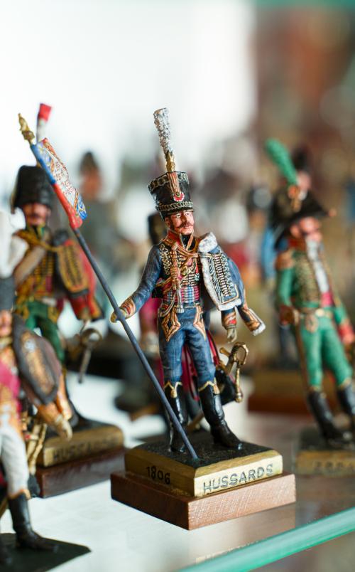 Gran colección de figuras de plomo pintadas a mano de solda