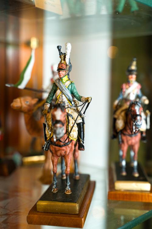 Gran colección de figuras de plomo pintadas a mano de solda