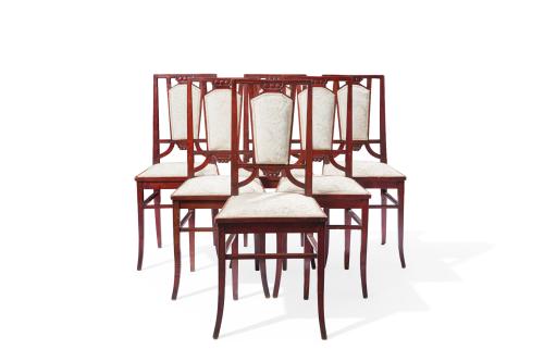 Juego de mobliario modernista,  España c.1910.Compuesto p