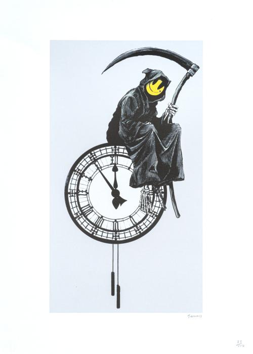 BANKSY (Bristol, 1974), Grin reaper, Litografía
