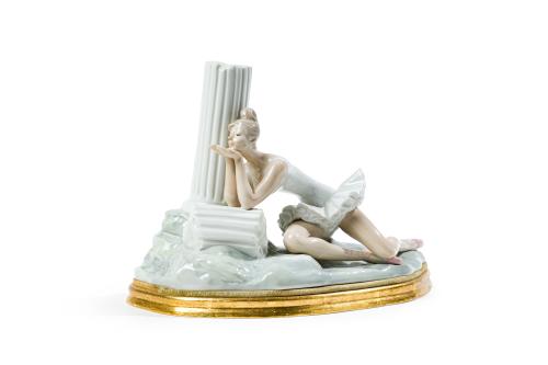 LLADRÓ-FULGENCIO GARCÍA"Contemplación"Porcelana esmalta