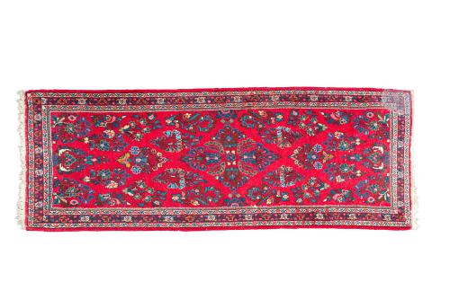 Alfombra persa de pasillo en lana, S. XX 