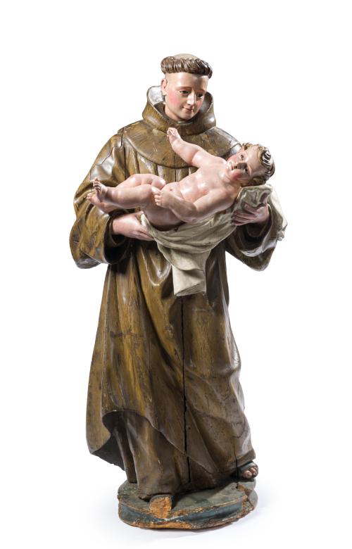 575   -  <p><span class="object_author">DISCÍPULO DE FRANCISCO SALZILLO (Murcia, 1707-1738). Primera mitad del siglo XVIII. - "San Antonio de Padua con el Niño"</span></p>