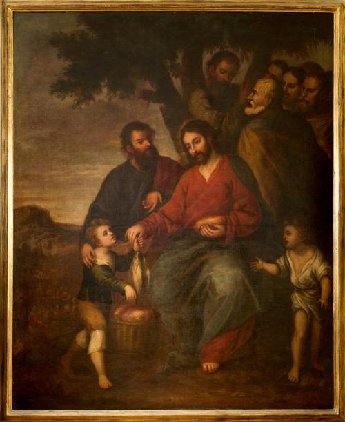 517   -  <p><span class="object_author">PEDRO ATANASIO BOCANEGRA (Granada, 1638- 1689). Segunda mitad del siglo XVII - El milagro de la multiplicaciópn de los panes y los peces</span></p>