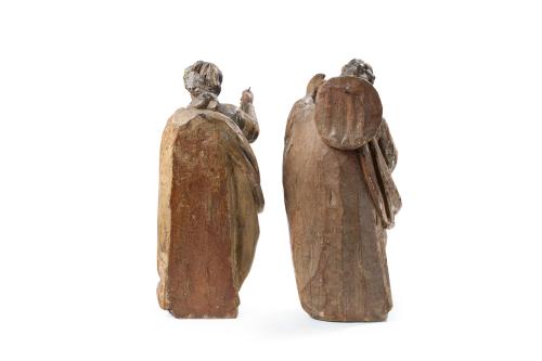 ESCUELA ESPAÑOLA. Siglo XVI, San Bartolomé y Santiago, Tall