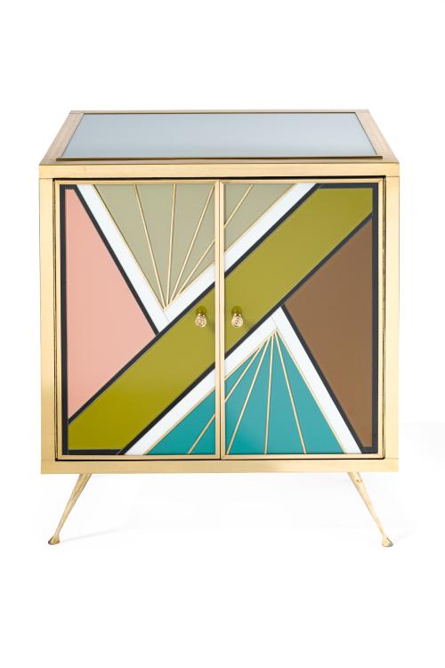 Aparador, Murano, Italia, c.1980Estructura de madera reve