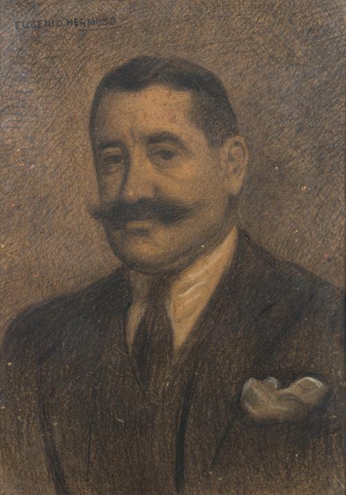662   -  <p><span class="object_author">EUGENIO HERMOSO MARTÍNEZ (Fregenal de la Sierra, 1883-Madrid, 1963). Siglo XX - Retrato de caballero</span></p>