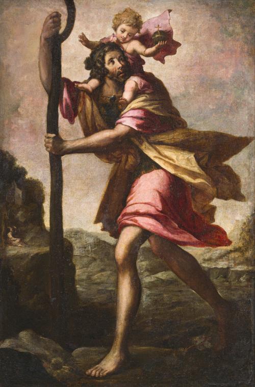 ESCUELA SEVILLANA. Primera mitad del siglo XVII, San Cristó