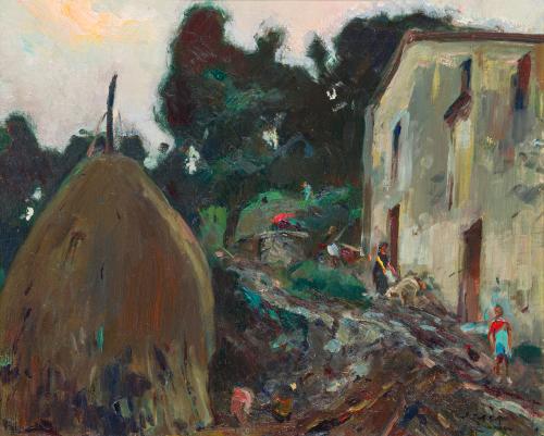 702   -  <p><span class="object_author">JOAQUÍN MIR (Barcelona, 1873-1940) - La Masía de Can Roig </span></p>