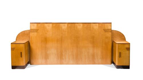 Juego de dormitorio Mid-century, c. 1950En madera de abed