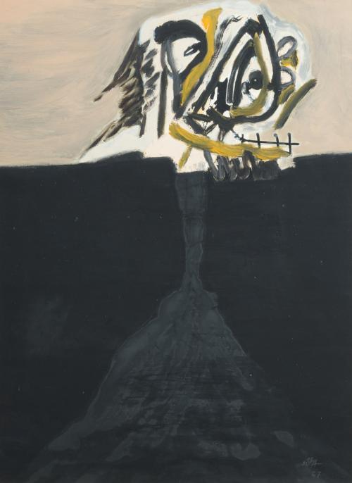 731   -  <p><span class="object_author">ANTONIO SAURA (Huesca, 1930-Cuenca, 1998) - El perro enterrado de Goya</span></p>
