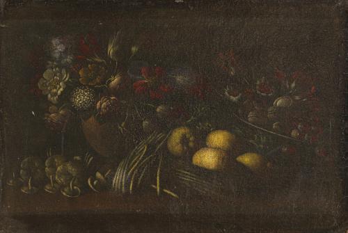 ESCUELA ITALIANA. Primera mitad del siglo XVIII , Bodegón d