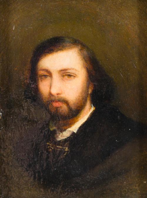 ESCUELA ESPAÑOLA. Siglo XIX, Retrato de caballero, Óleo s