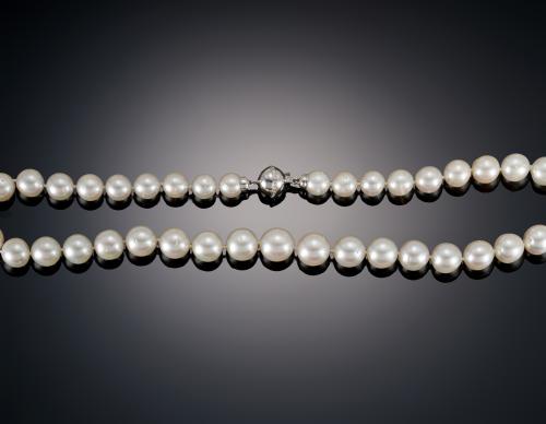 703   -  <p><span class="object_title">COLLAR PERLAS AUSTRALIANAS CON BROCHE REDONDO </span></p>