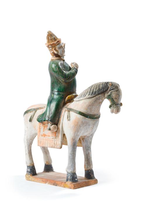 CHINA. Dinastía Ming (1368-1644 d.C), Caballo con jinete, T