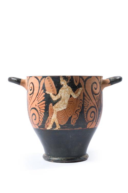 MAGNA GRECIA (siglo IV a.C.), Skyphos, Cerámica de figuras 