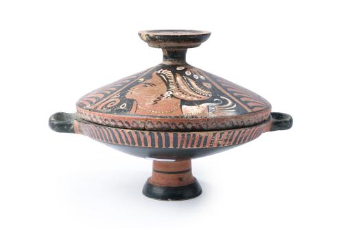 MAGNA GRECIA (siglo IV a.C.), Lékanis , Cerámica de figura 