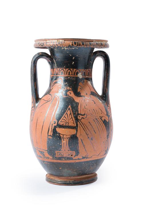 MAGNA GRECIA (siglo IV a.C.), Pelike, Cerámica de figuras r