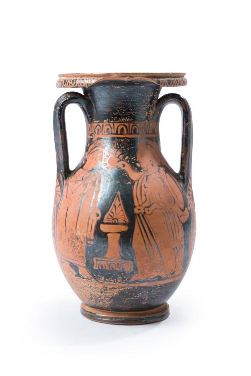 MAGNA GRECIA (siglo IV a.C.), Pelike, Cerámica de figuras r