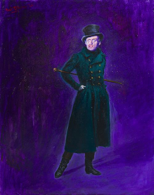 TOMÁS BALEZTENA (Madrid, 1975), El Dandy, Óleo sobre lienzo 