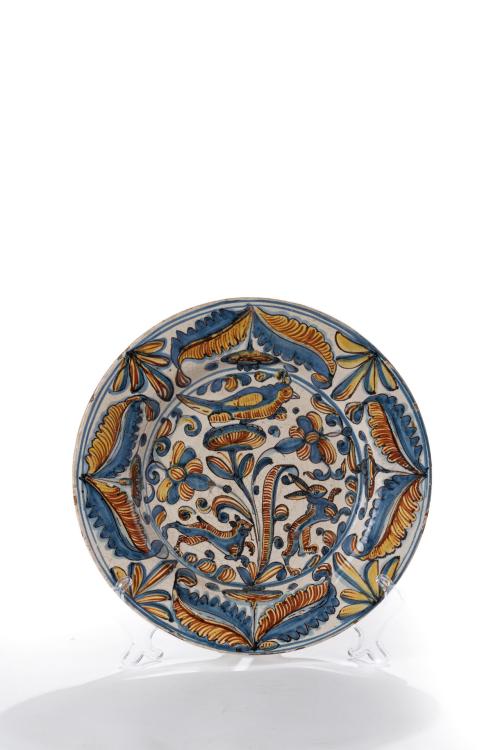 220   -  <p><span class="object_title">Plato de cerámica esmaltada de Aragón S. XVII</span><br></p>