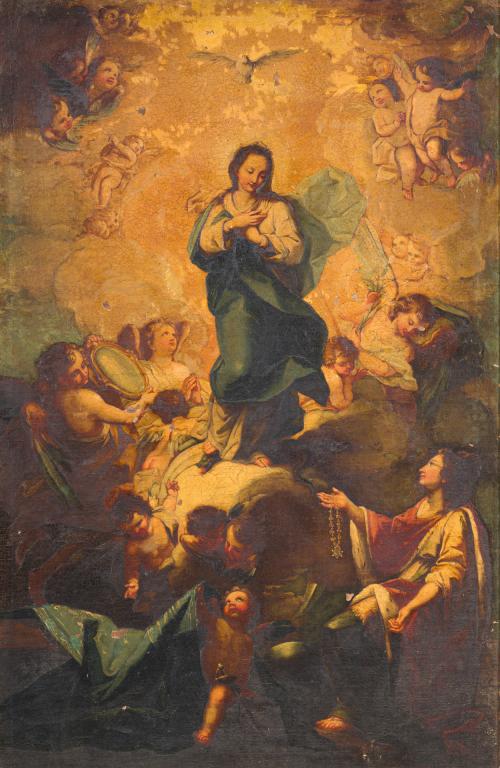 584   -  <p><span class="object_author">MARIANO SALVADOR MAELLA (Valencia, 1739-Madrid, 1819). Hacia 1773 - Inmaculada Concepción</span></p>