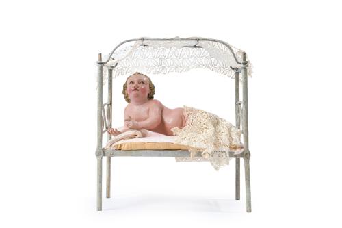 ESCUELA ESPAÑOLA. Siglo XVIII, Niño Jesús pasionario, Mader