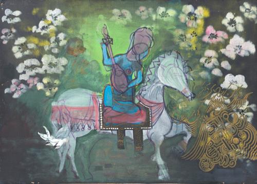 807   -  <p><span class="object_author">ATRIBUIDO A JAZEH TABATABAÏ ( (Irán, 1931-2008) - Jinete a caballo</span></p>