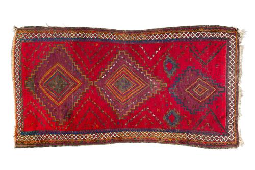 Alfombra oriental en lana anudado a mano, mediados s. XXC