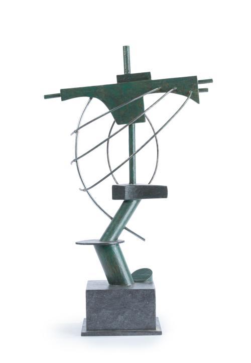 JOSÉ MARÍA ARCE (Pamplona, 1948), Figura,  Madera, metal y