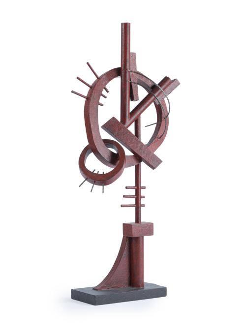JOSÉ MARÍA ARCE (Pamplona, 1948), Retrato, Madera, metal y 