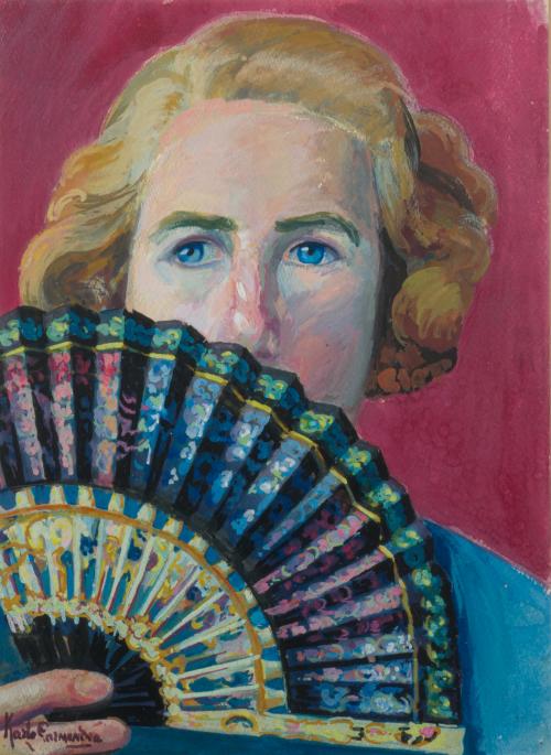 711   -  <p><span class="object_author">KARLE GARMENDIA (Oroz-Betelu, 1898 - Pamplona, 1983) - Autorretato</span></p>